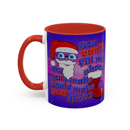 santa's shoes - Accent Mug (purple-pink wave)