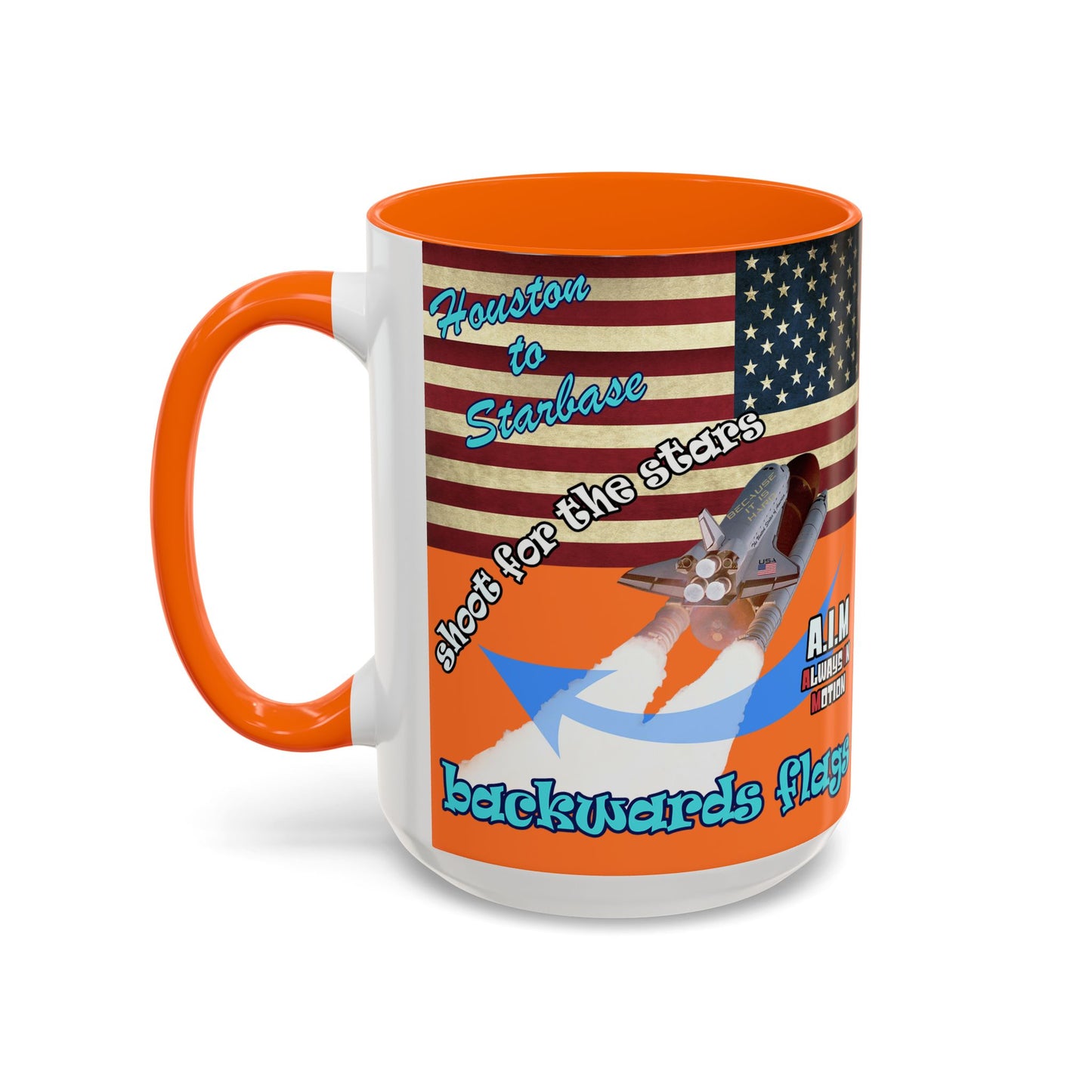 shoot for the stars - Accent Mug (crusta)