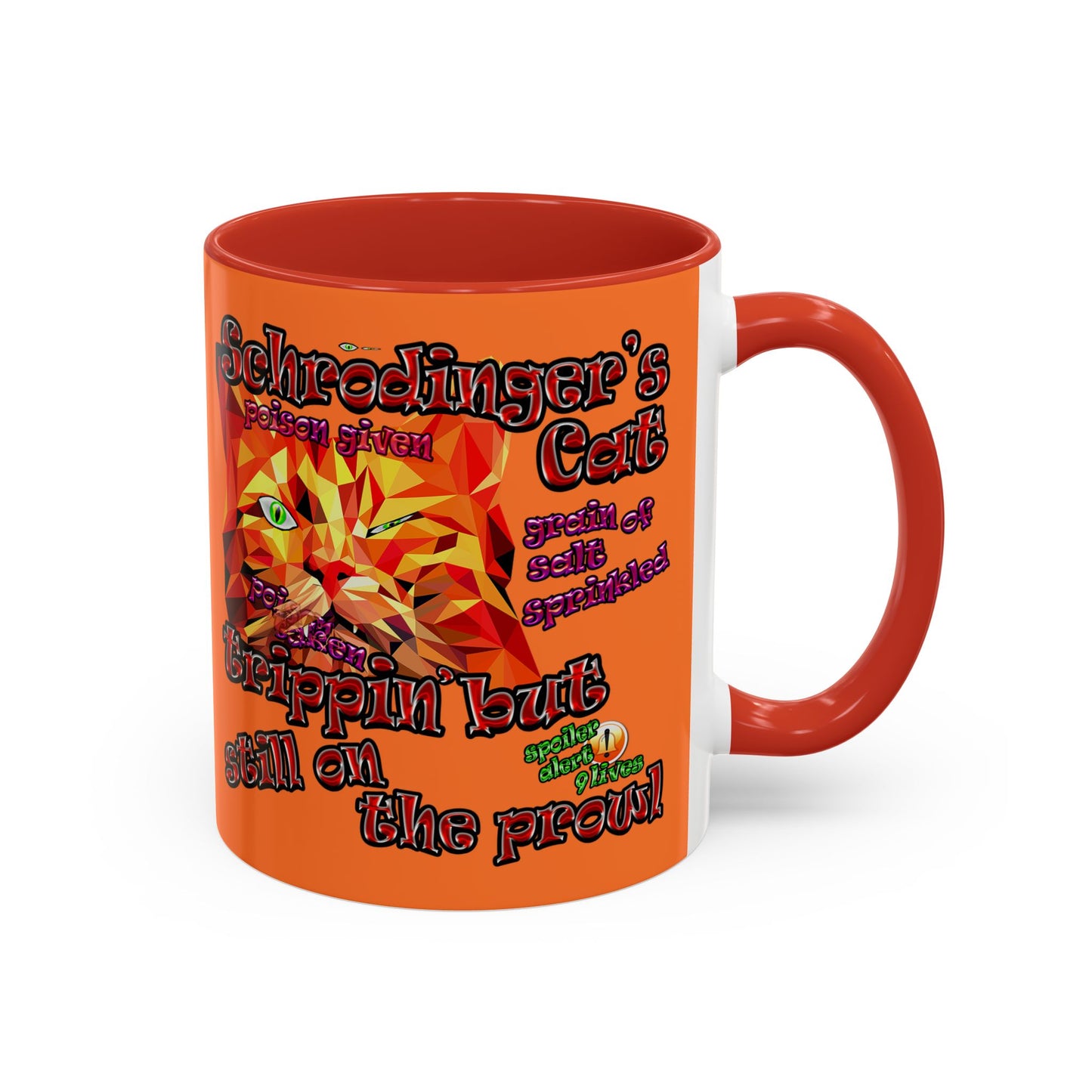 schrodinger's cat - Accent Mug (crusta)