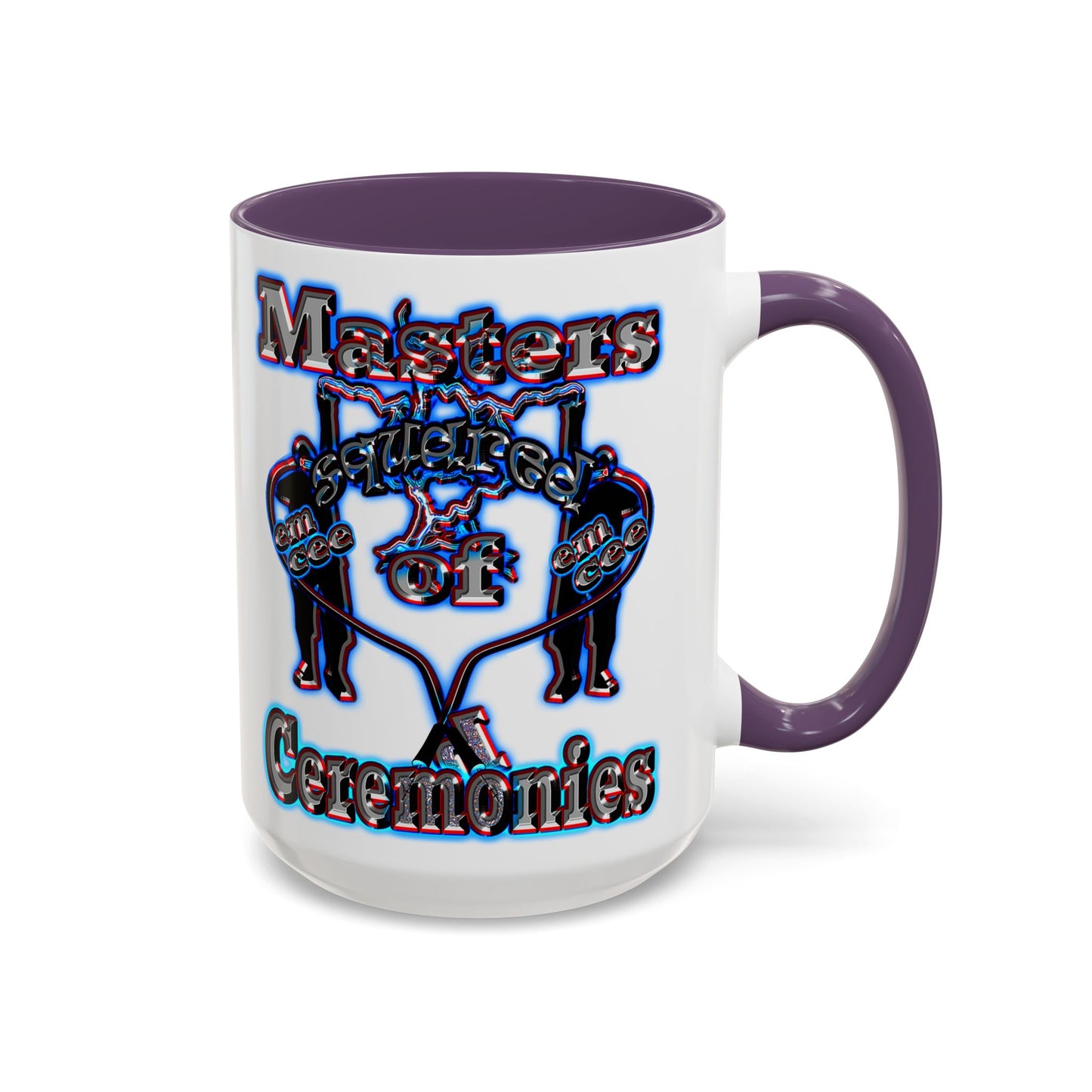 em cee squared - Accent Mug (white)