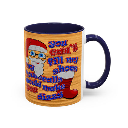 santa's shoes - Accent Mug (butterscotch wood finish)