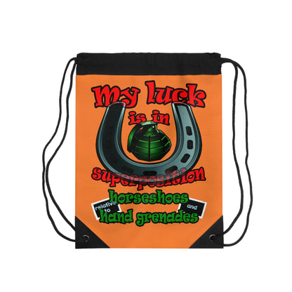 my luck - Drawstring Bag (crusta)