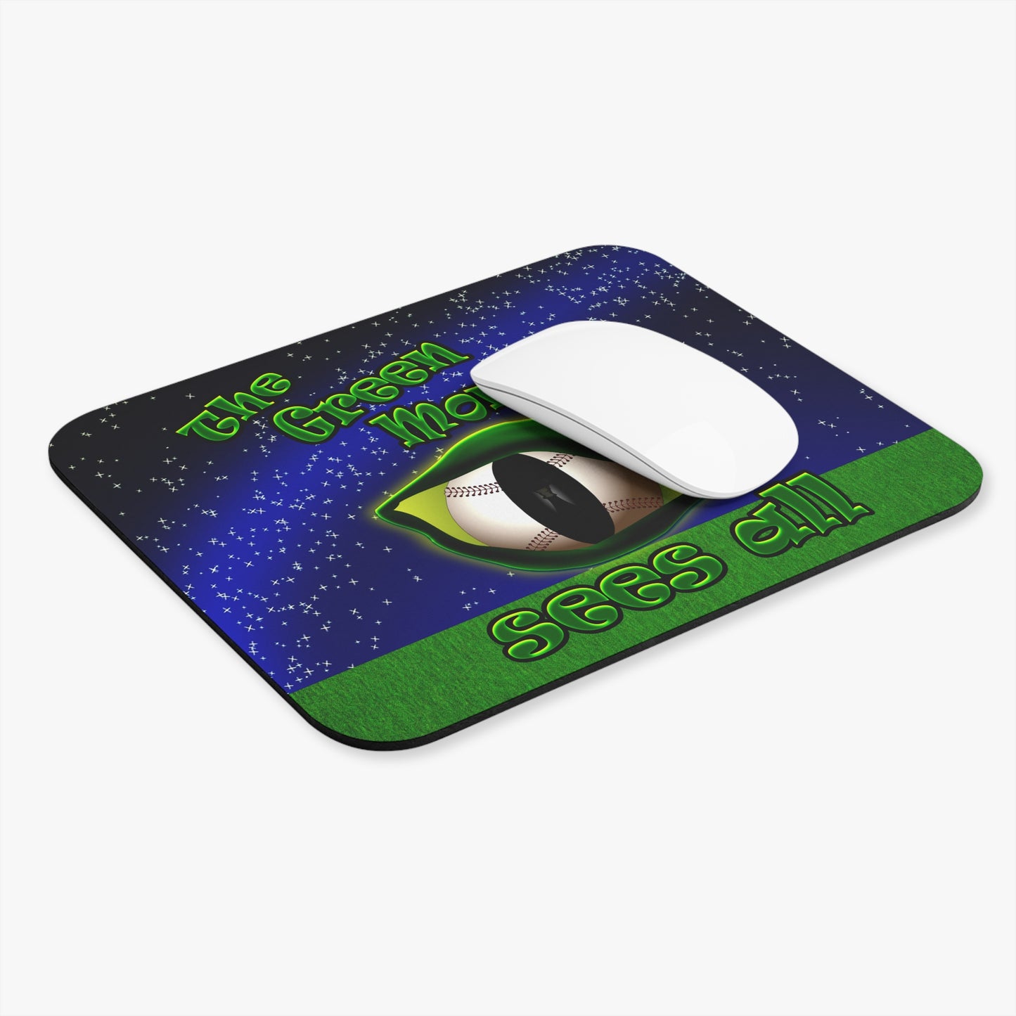 green monster - Mouse Pad (Rectangle) ('snoops' background)