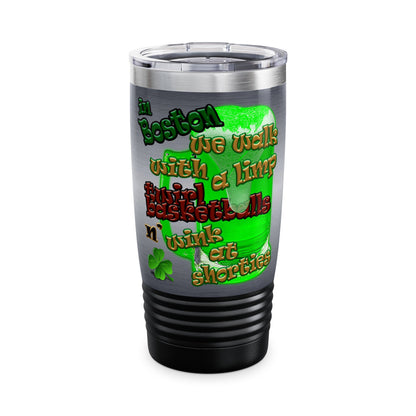 celtics logo - Ringneck Tumbler, 20oz (brushed nickel)