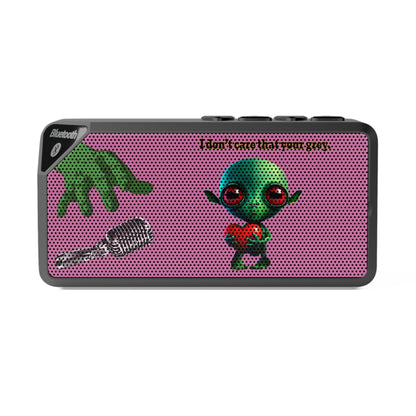 I don't care that your grey - Jabba Bluetooth Speaker (light pink)