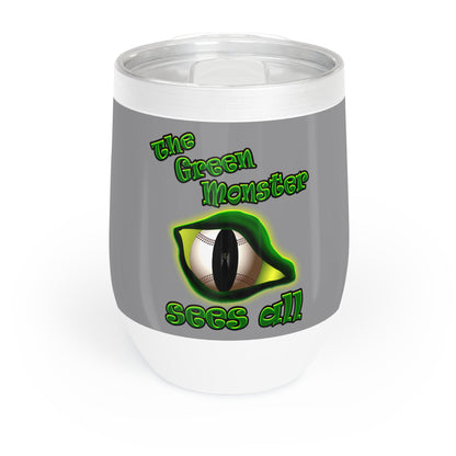 green monster - Chill Wine Tumbler (grey)