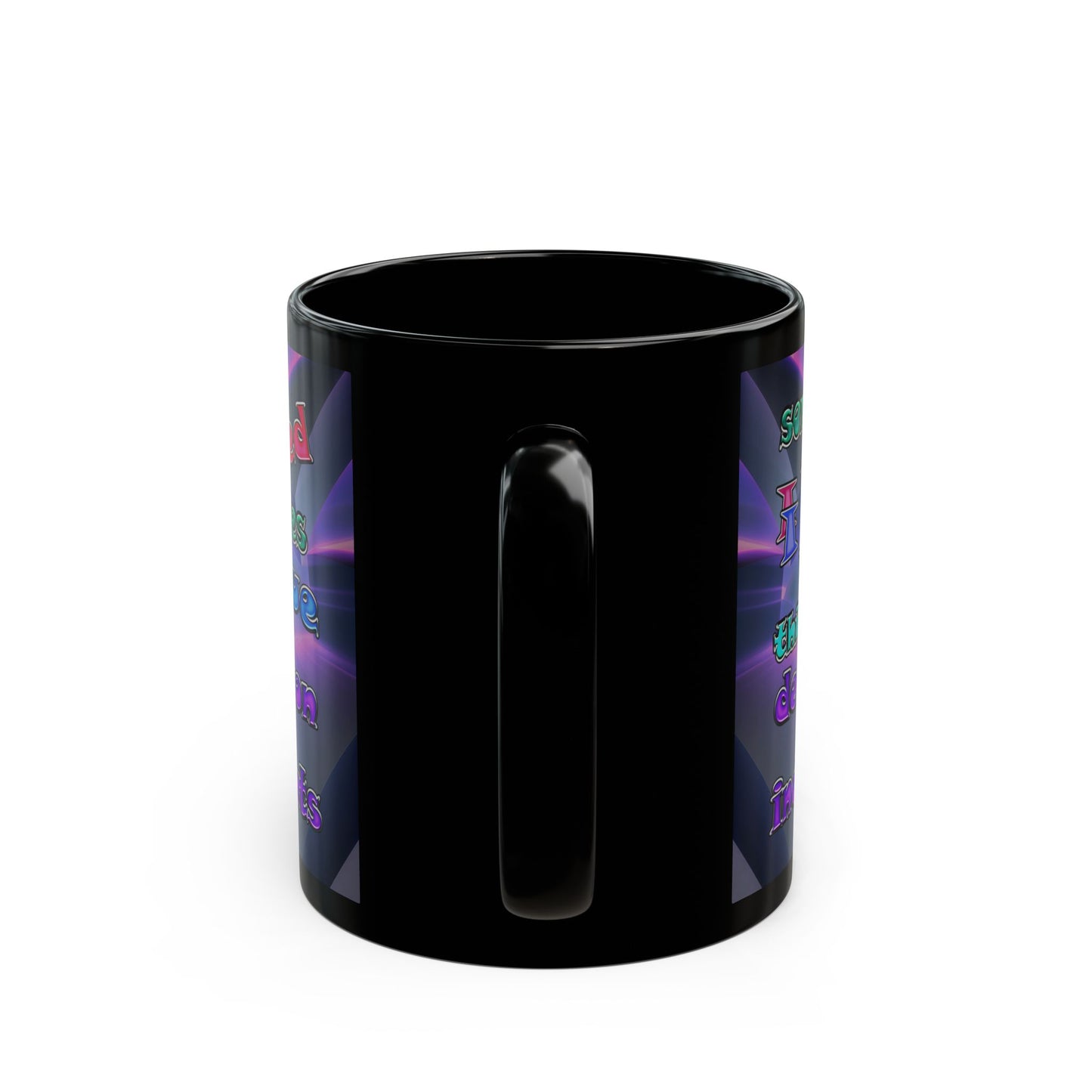 declaration of the independents - Black Mug (grey-pink wave)