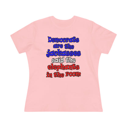 donkeys and elephants - Women's Premium Tee