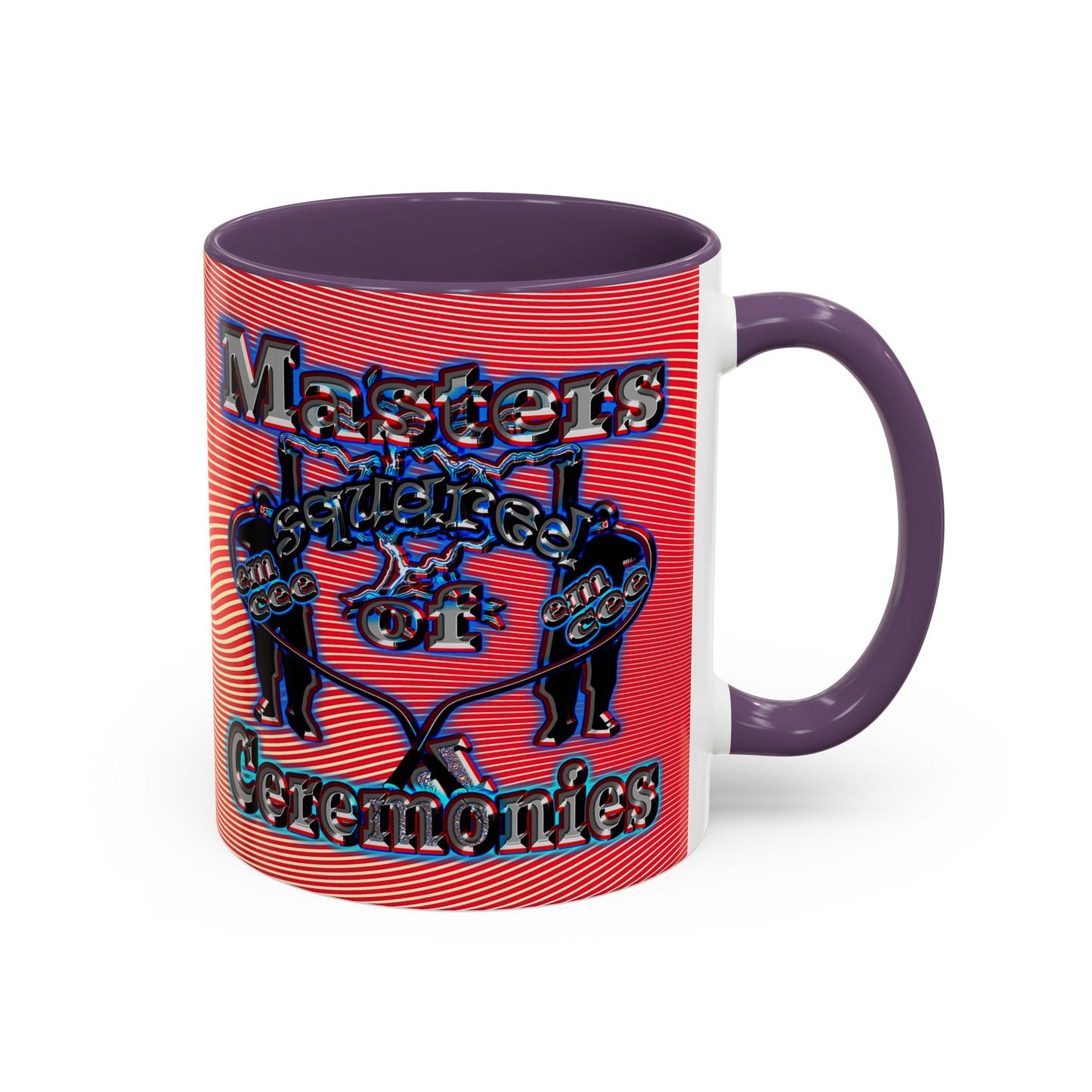 em cee squared - Accent Mug (yellow-orange wave)