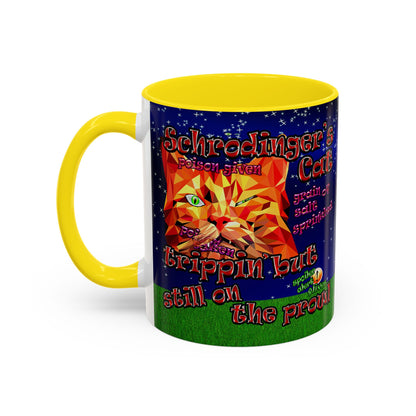 schrodinger's cat - Accent Mug ('snoops' background)