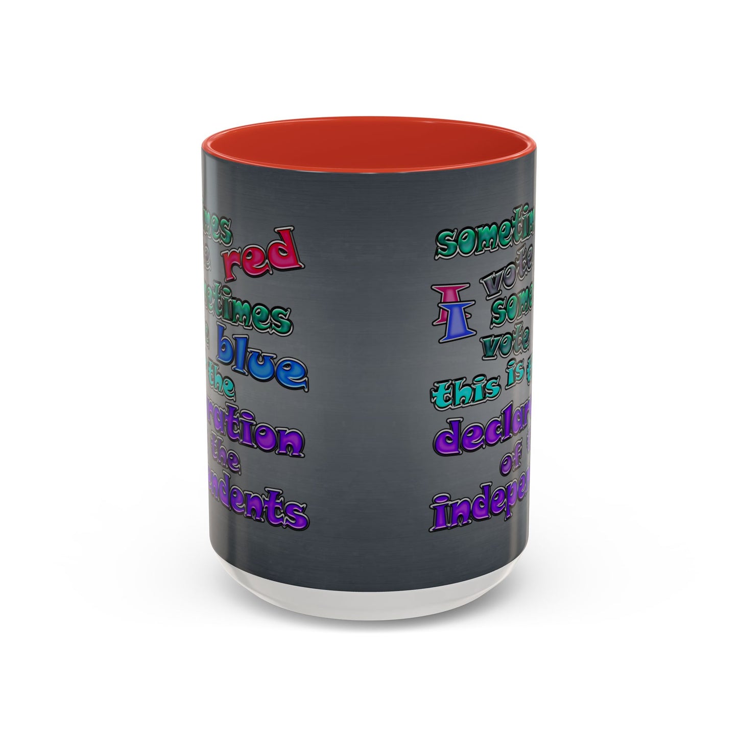 declaration of the independents - Accent Mug (grey-light grey)