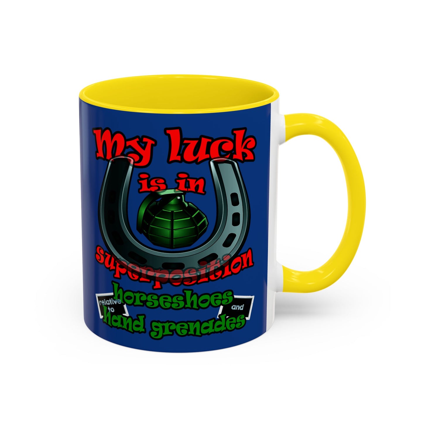 my luck - Accent Mug (dark blue)