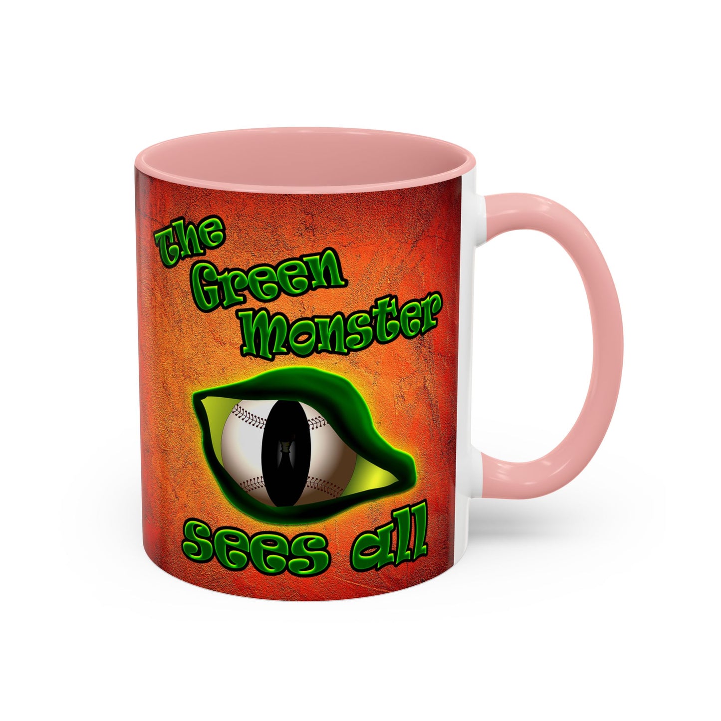 green monster - Accent Mug (burnt orange)