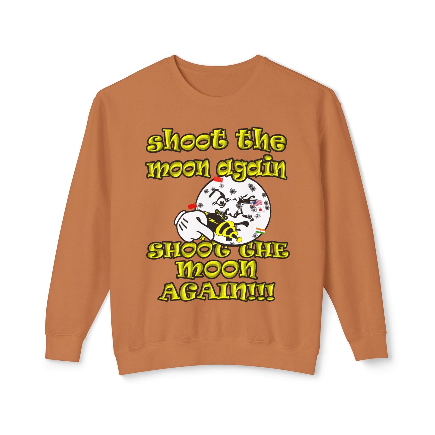 shoot the moon again - Unisex Lightweight Crewneck Sweatshirt