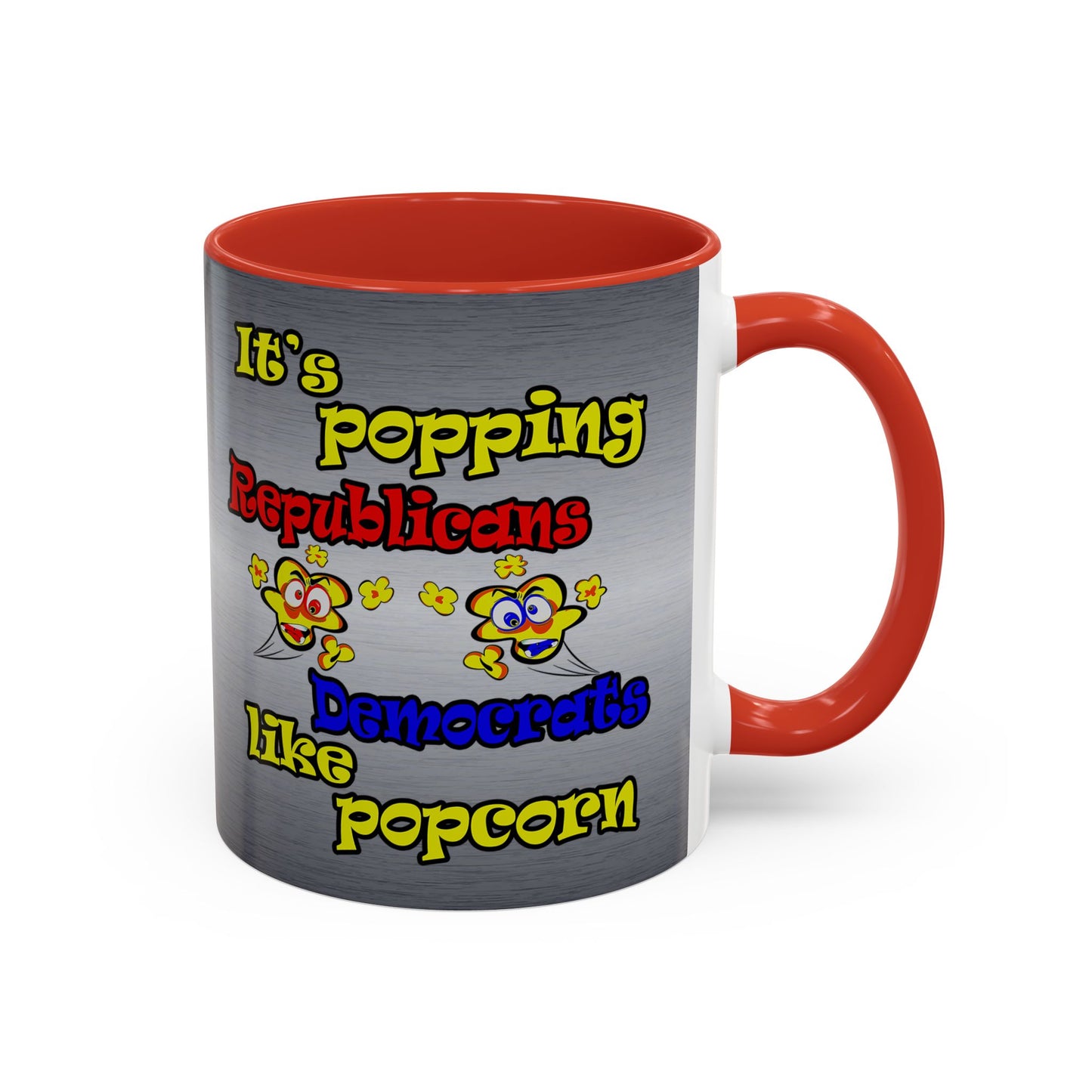 popping like popcorn - Accent Mug (brushed nickel)