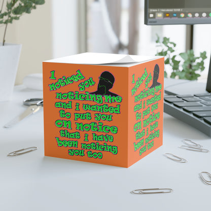 noticed you noticing - note cube (crusta)