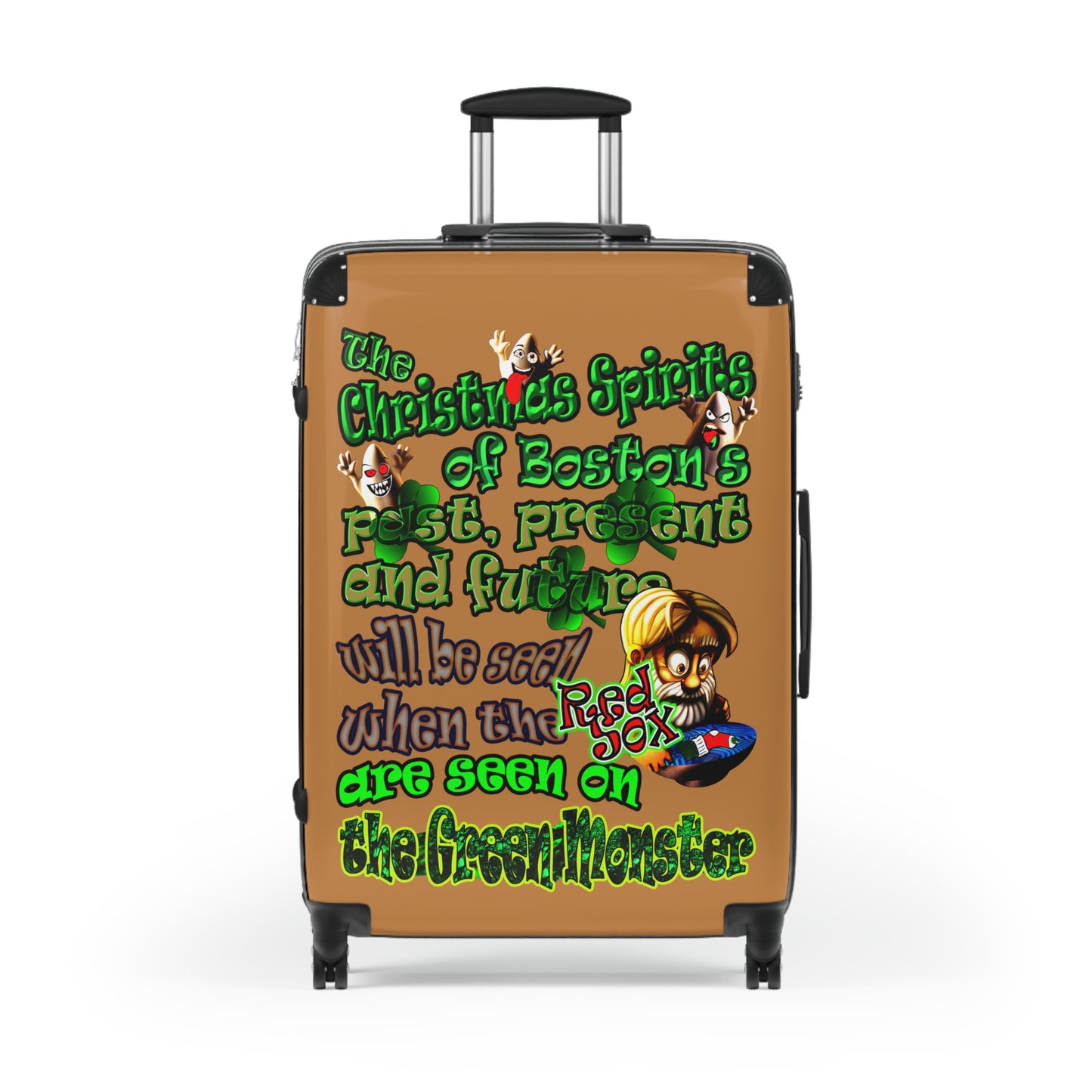 christmas spirits of boston - Suitcase (light brown)
