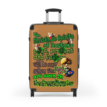 christmas spirits of boston - Suitcase (light brown)