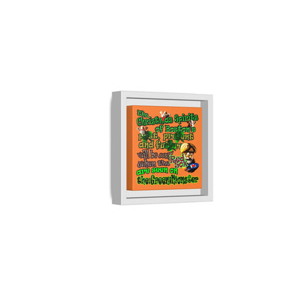christmas spirits of boston - framed canvas art (crusta)