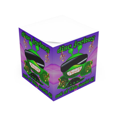 disc jockey - note cube (purple-pink wave)