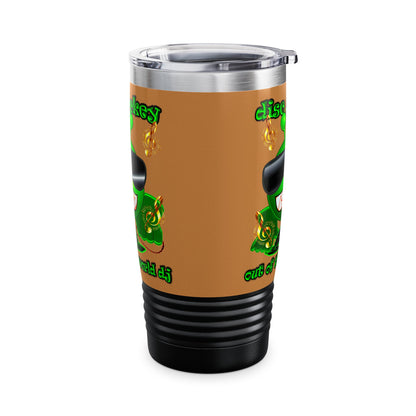 disc jockey - Ringneck Tumbler, 20oz (light brown)
