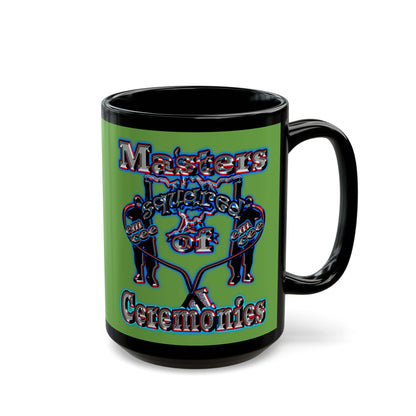 em cee squared - Black Mug (green)