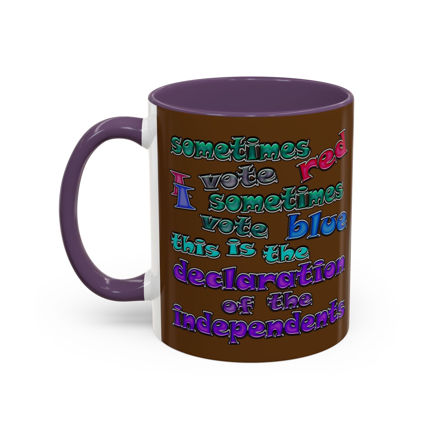 declaration of the independents - Accent Mug (brown)
