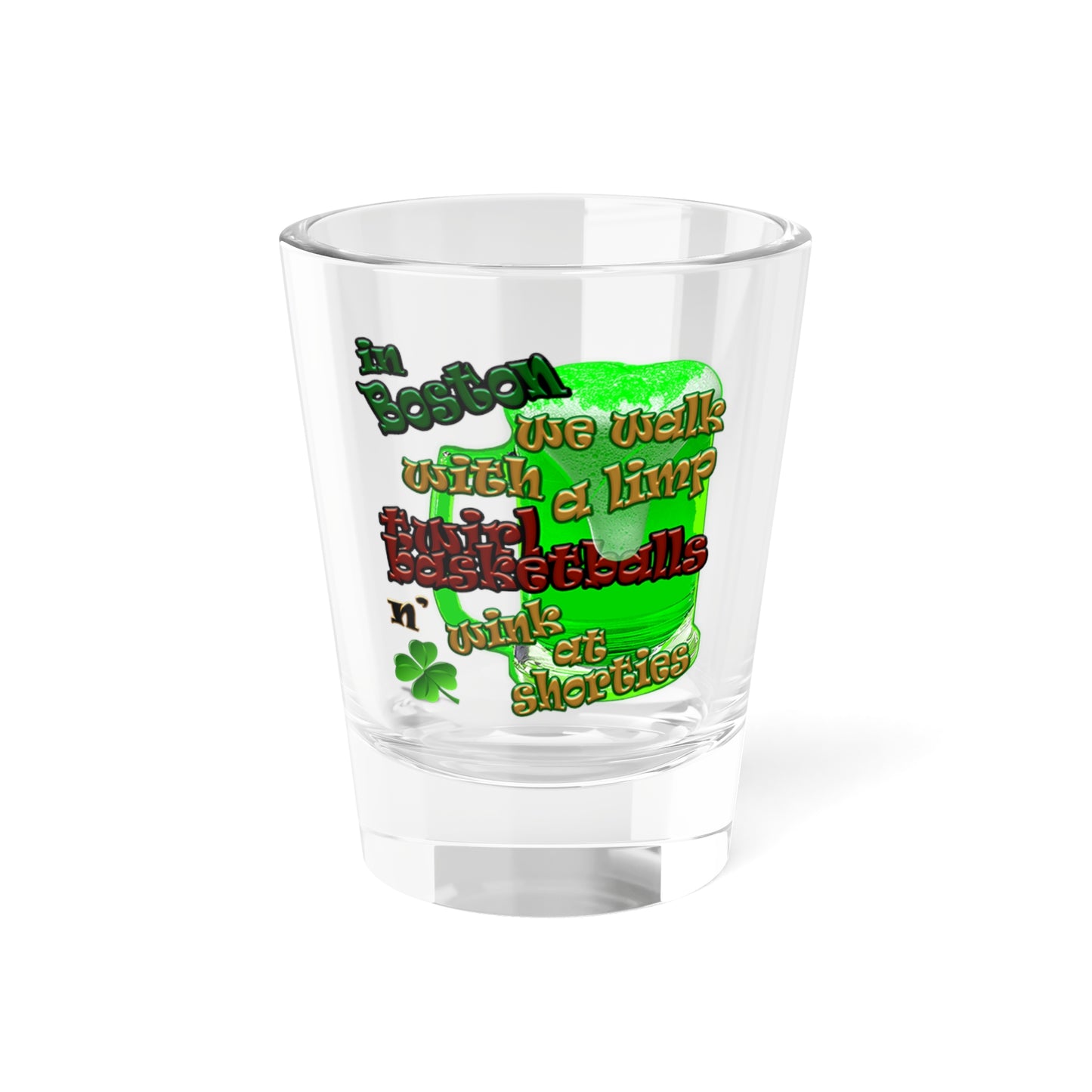 celtics logo - Shot Glass