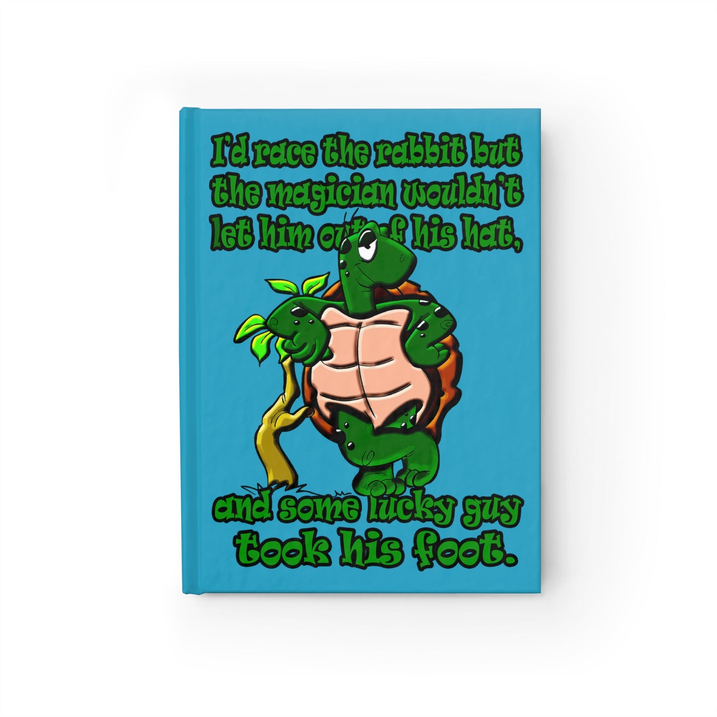 turtle race - journal-blank (turquoise)