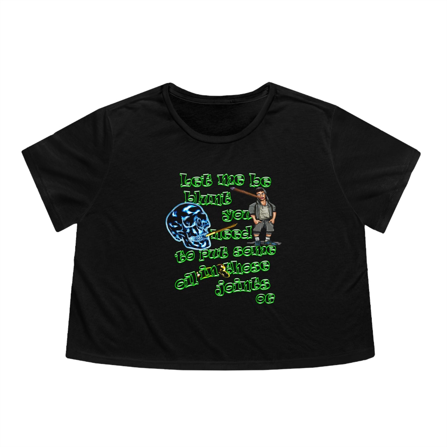og - Women's Flowy Cropped Tee