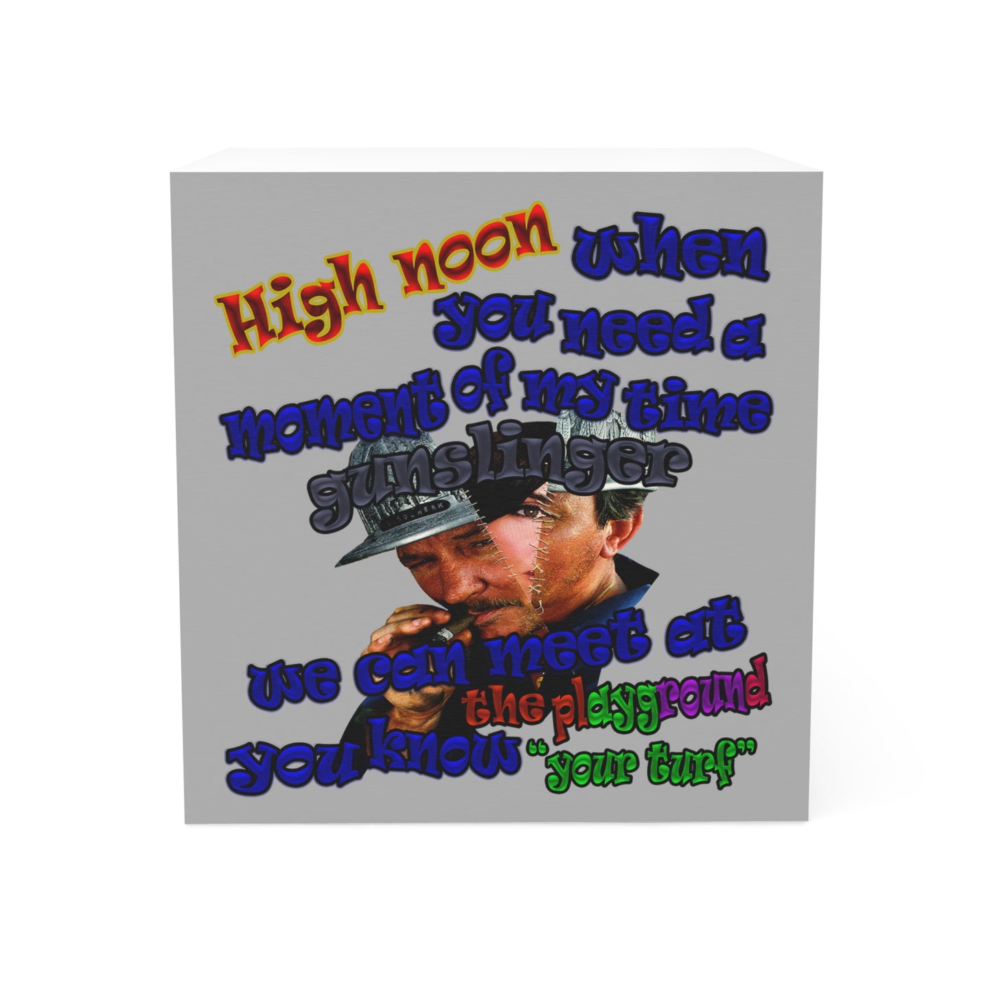 high noon - note cube (light grey)