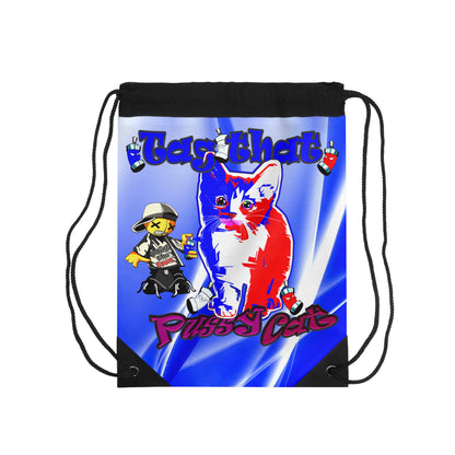 tag that - Drawstring Bag (blue-white wave)