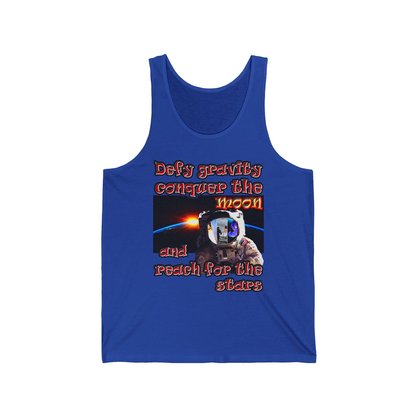 defy conquer reach - Unisex Jersey Tank