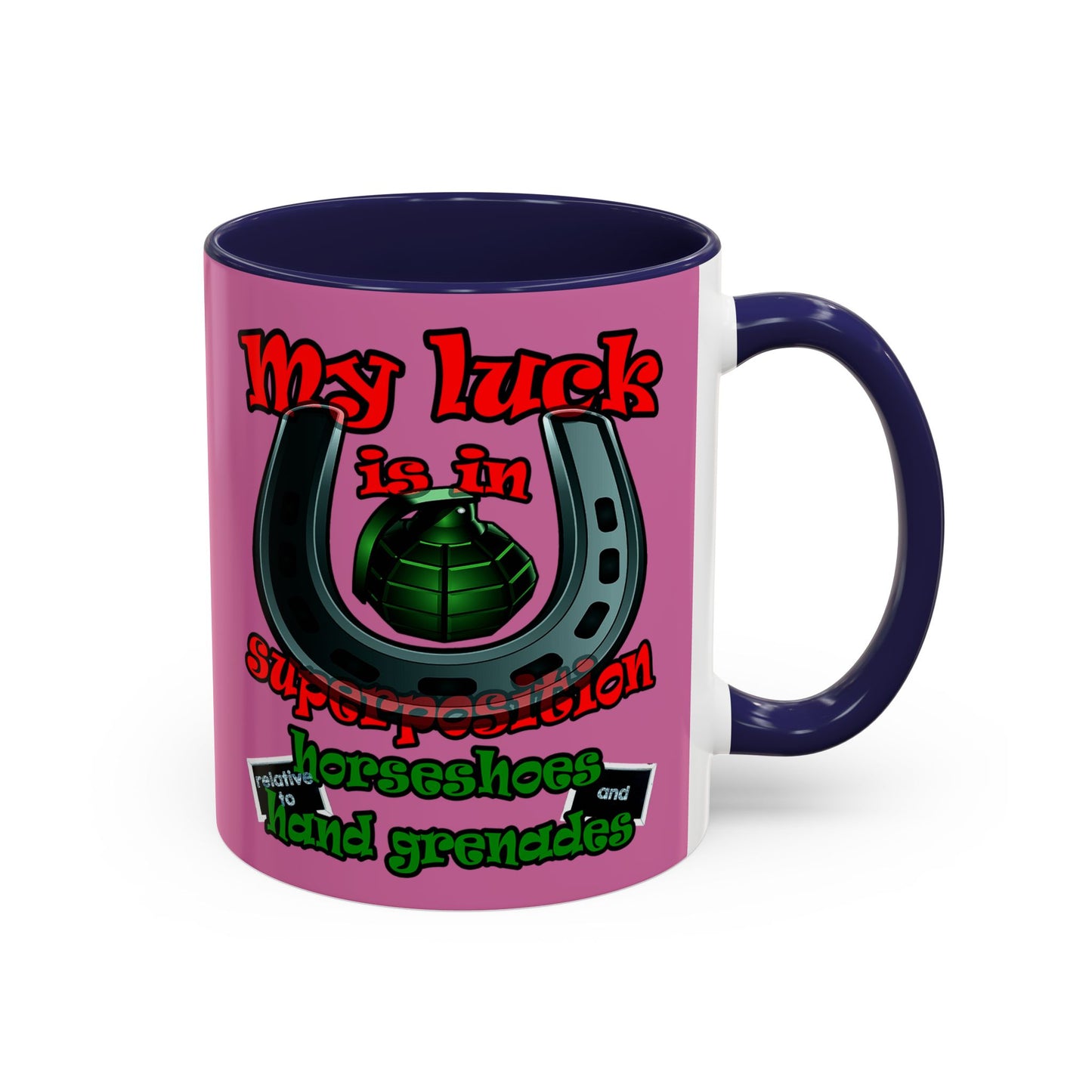 my luck - Accent Mug (light pink)
