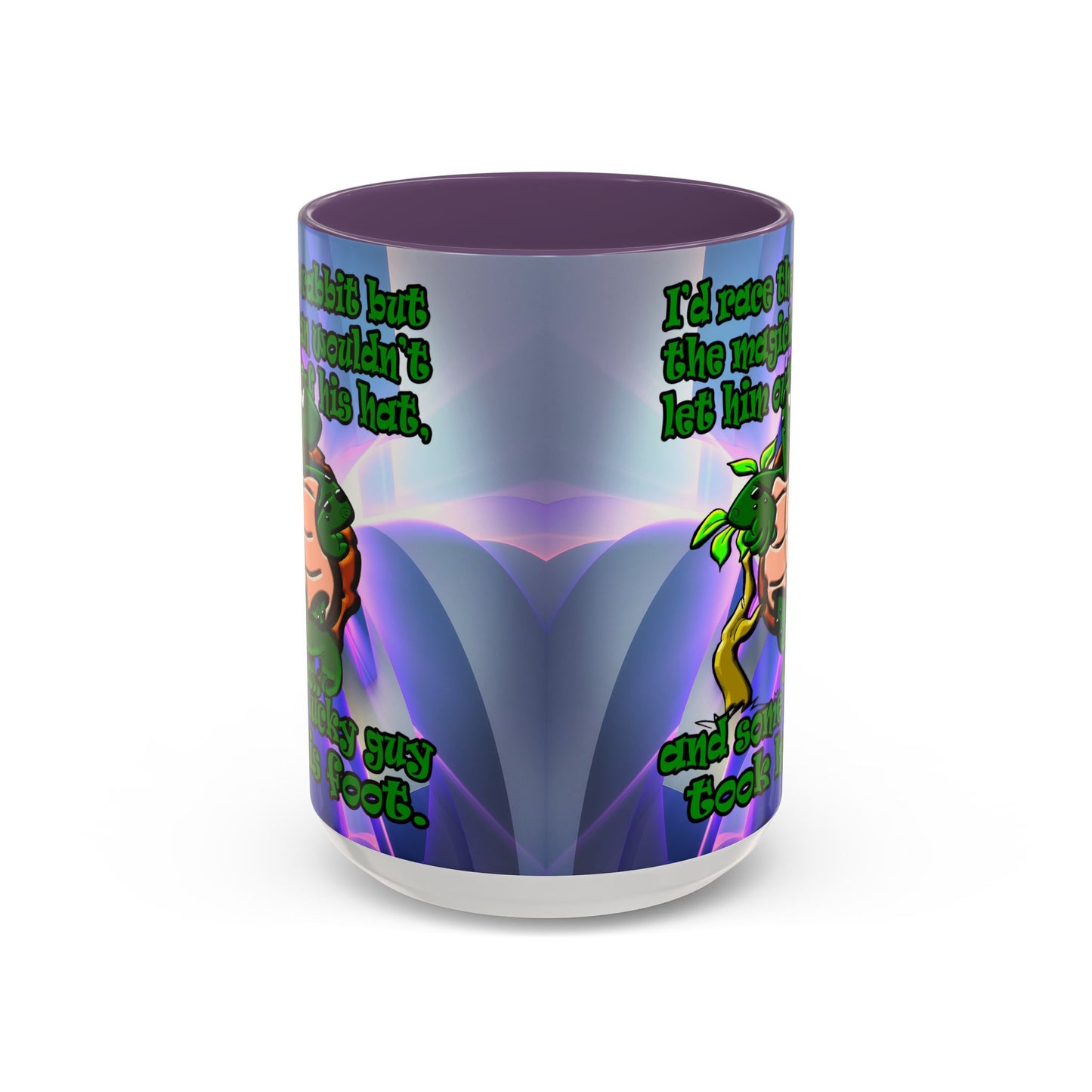 turtle race - Accent Mug (grey-pink wave)