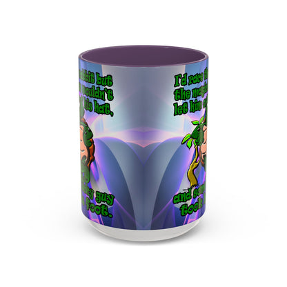 turtle race - Accent Mug (grey-pink wave)