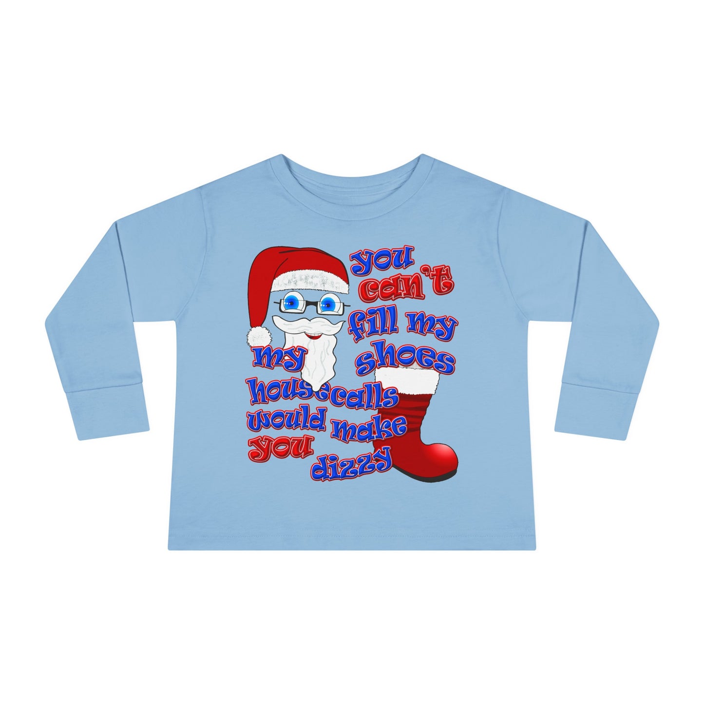 santa's shoes - Toddler Long Sleeve Tee