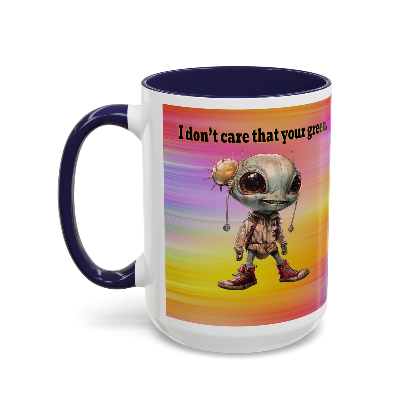I don't care that your grey - Accent Mug (color blur)