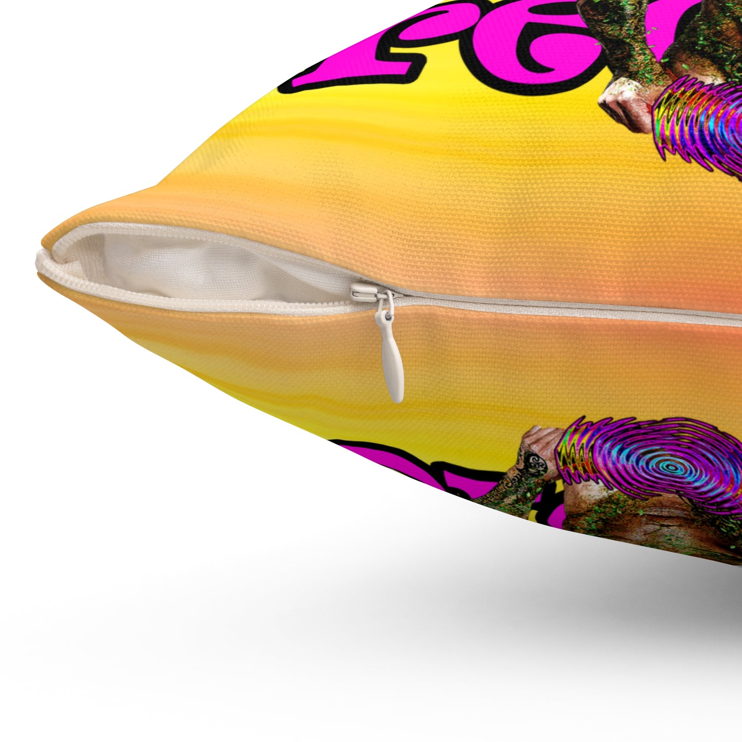 hoes b4 bros - Spun Polyester Square Pillow - (color blur)