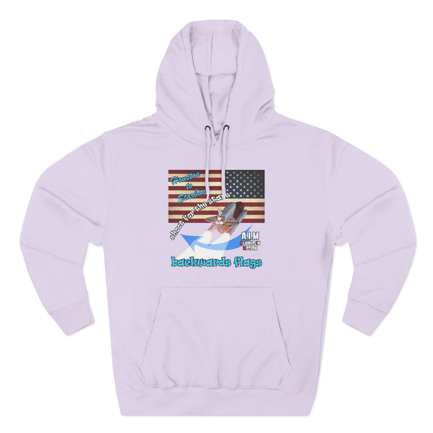 shoot for the stars - Three-Panel Fleece Hoodie