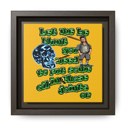 og - framed canvas art (yellow)