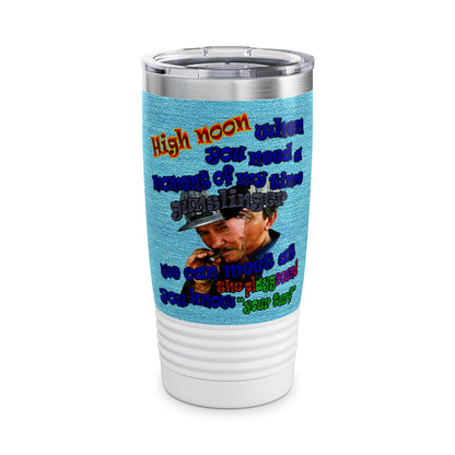 high noon - Ringneck Tumbler, 20oz (faded blue)