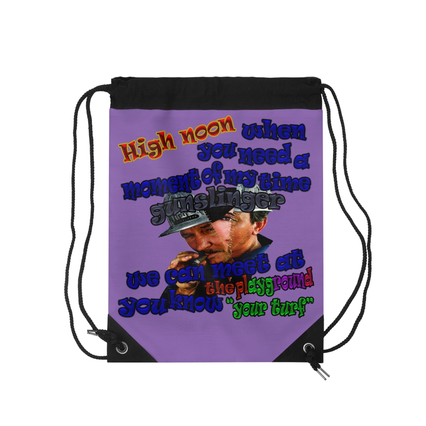 high noon - Drawstring Bag (light purple)