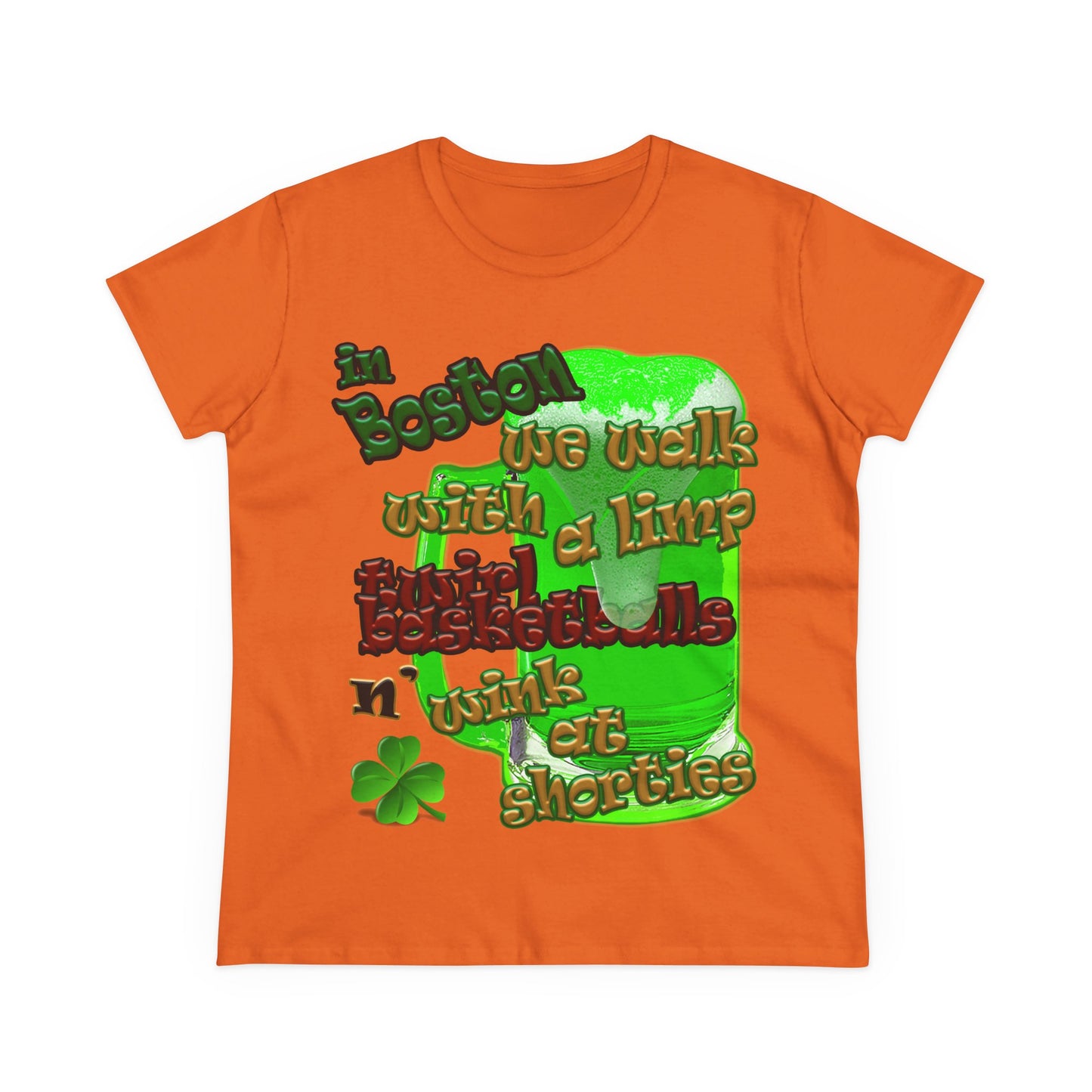 celtics logo - Women's Midweight Cotton Tee