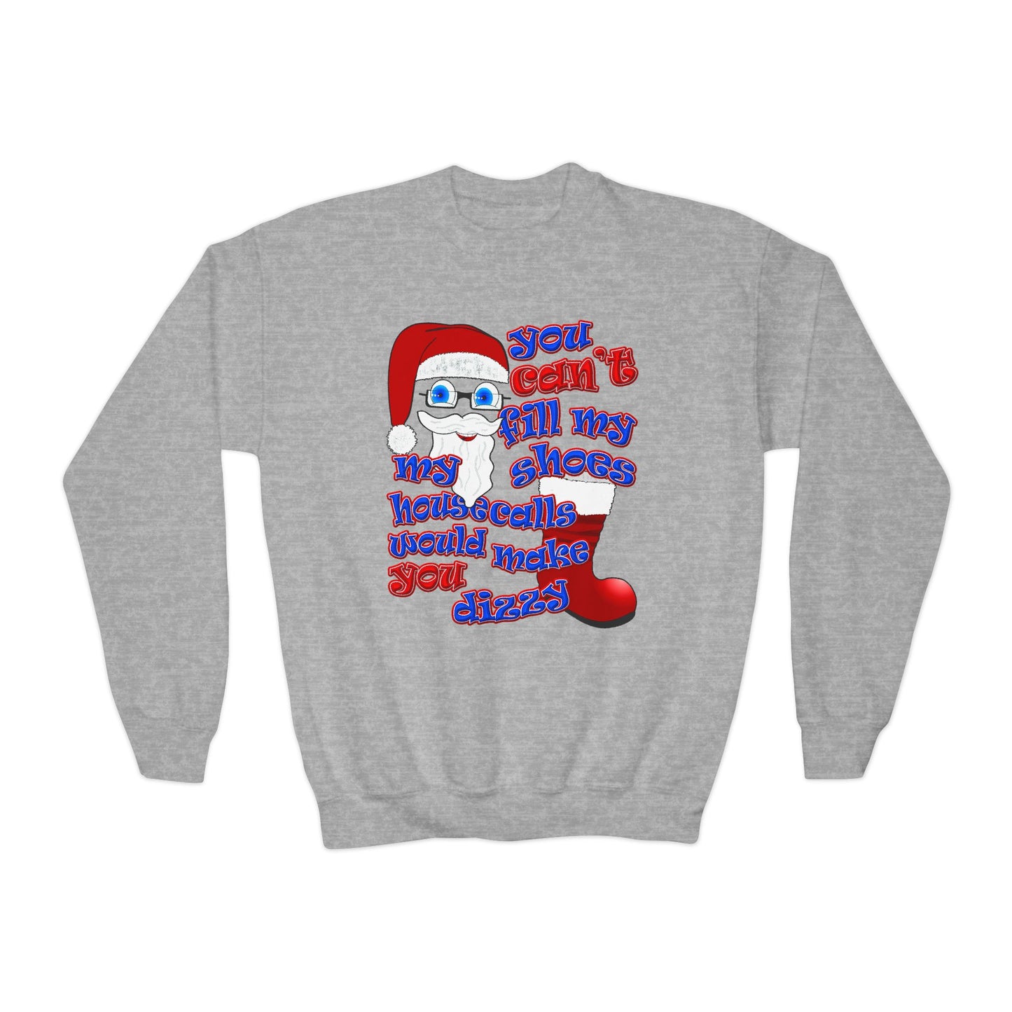 santa's shoes - Youth Crewneck Sweatshirt