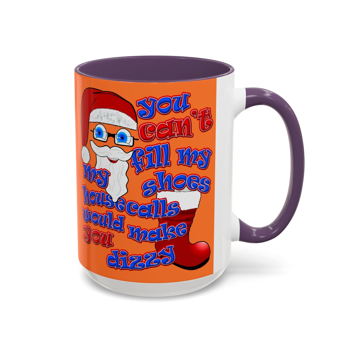 santa's shoes - Accent Mug (crusta)