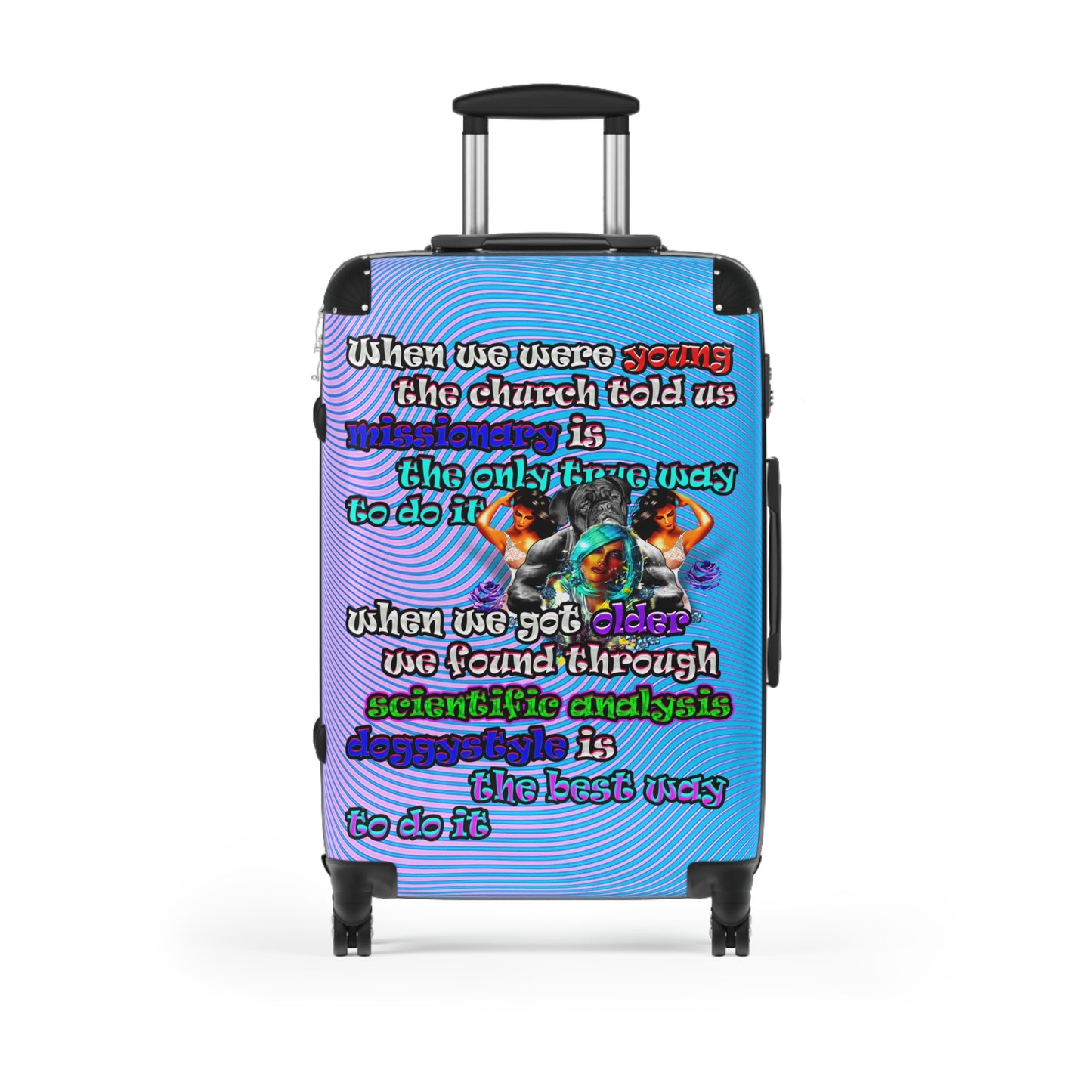 doggystyle - Suitcase (light blue-purple wave)