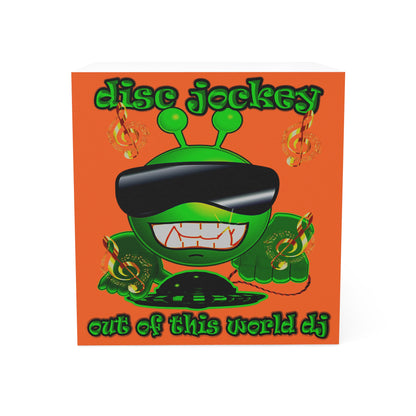 disc jockey - note cube (orange)