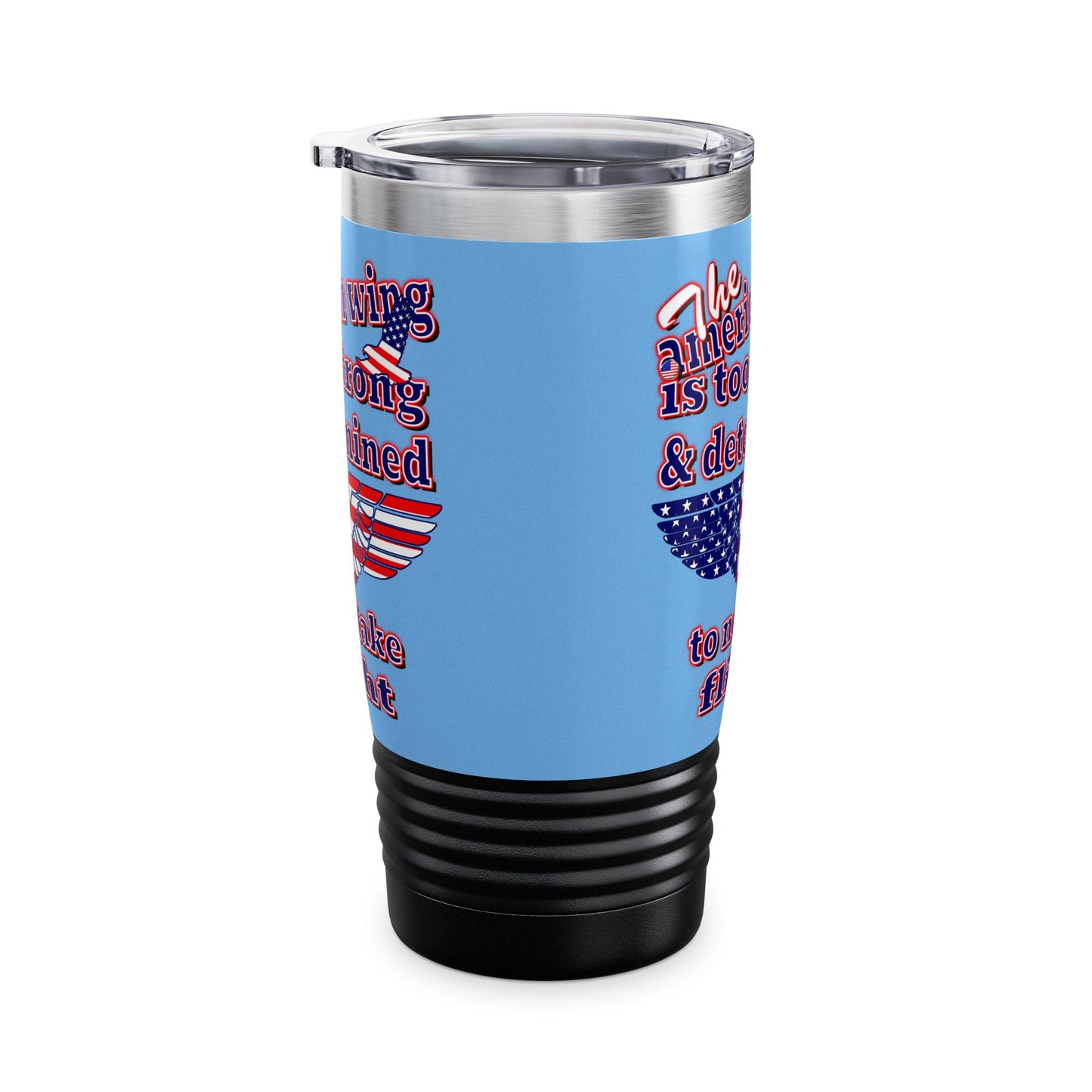 american wing - Ringneck Tumbler, 20oz (light blue)