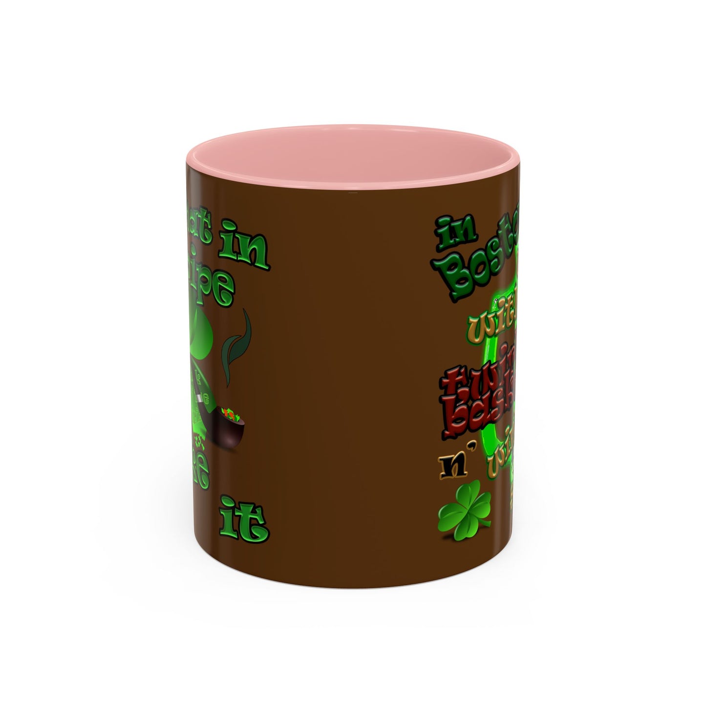 celtics logo - Accent Mug (brown)